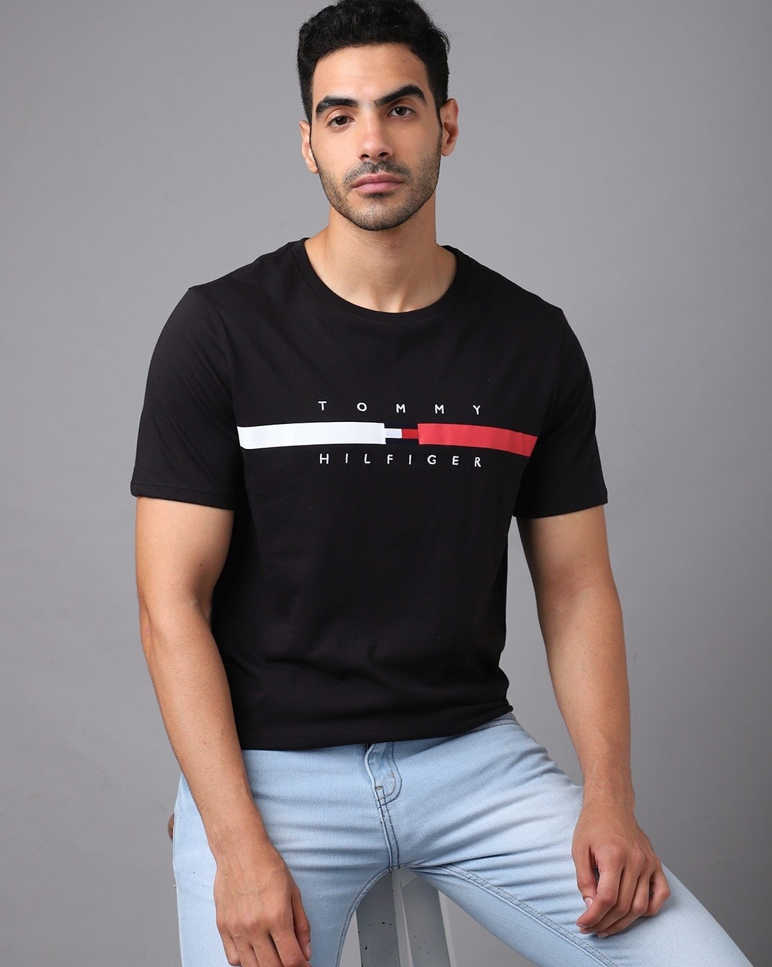 Buy Black Tshirts for Men by TOMMY Online | Ajio.com