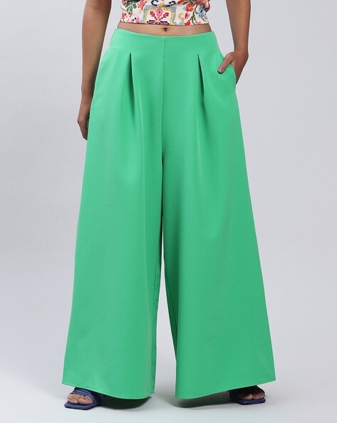 Label Ritu Kumar Pleat-Front Wide-Leg Pants