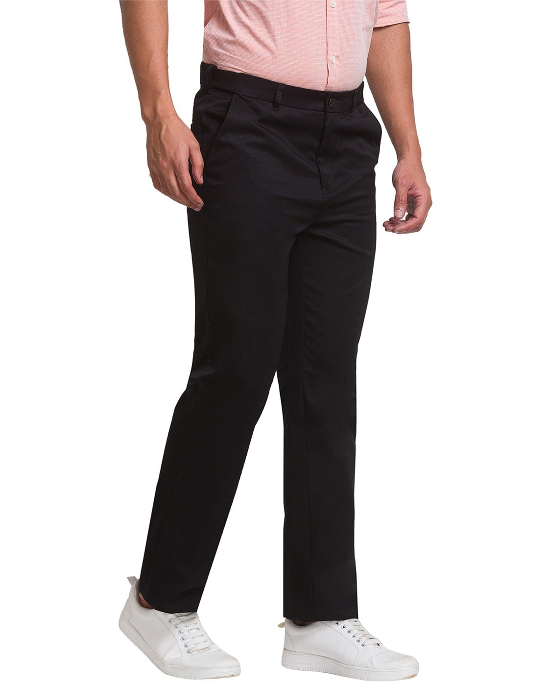 Buy COLOR PLUS Mens 4 Pocket Solid Formal Trousers  Shoppers Stop
