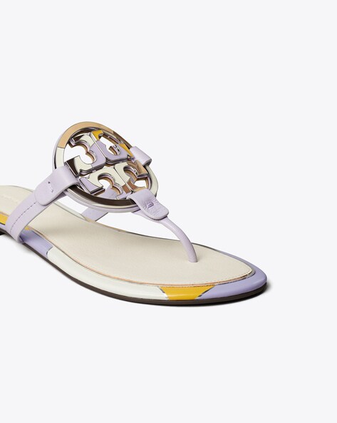 Tory burch women's online miller enamel thong sandals