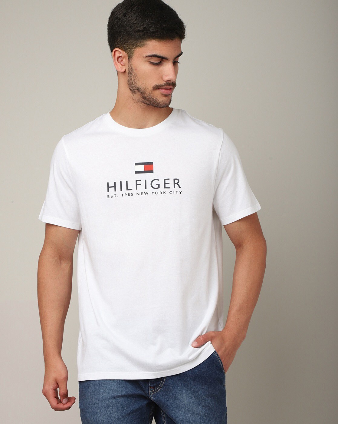 Buy White Tshirts for Men by TOMMY HILFIGER Online