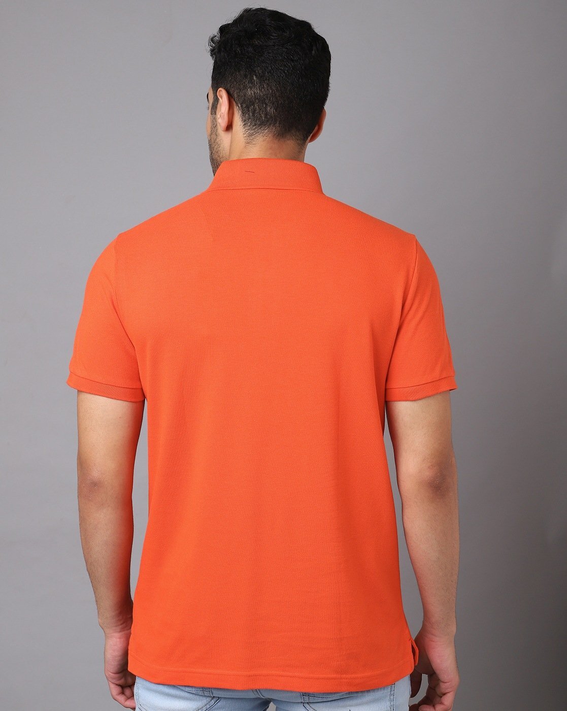 TOMMY HILFIGER - Men's basic T-shirt with flag - Orange - OT-XM0XM02306SGH