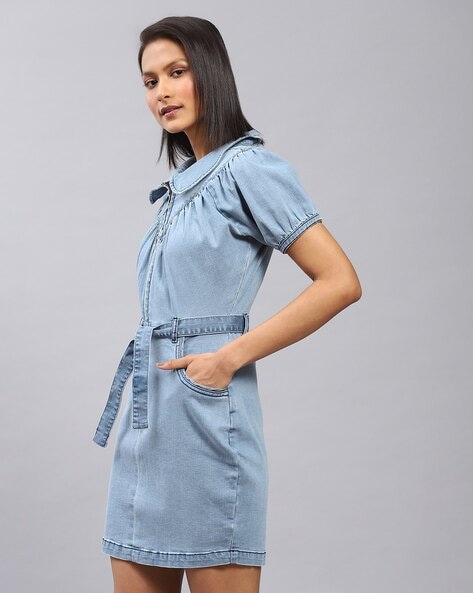 A line denim outlet dress