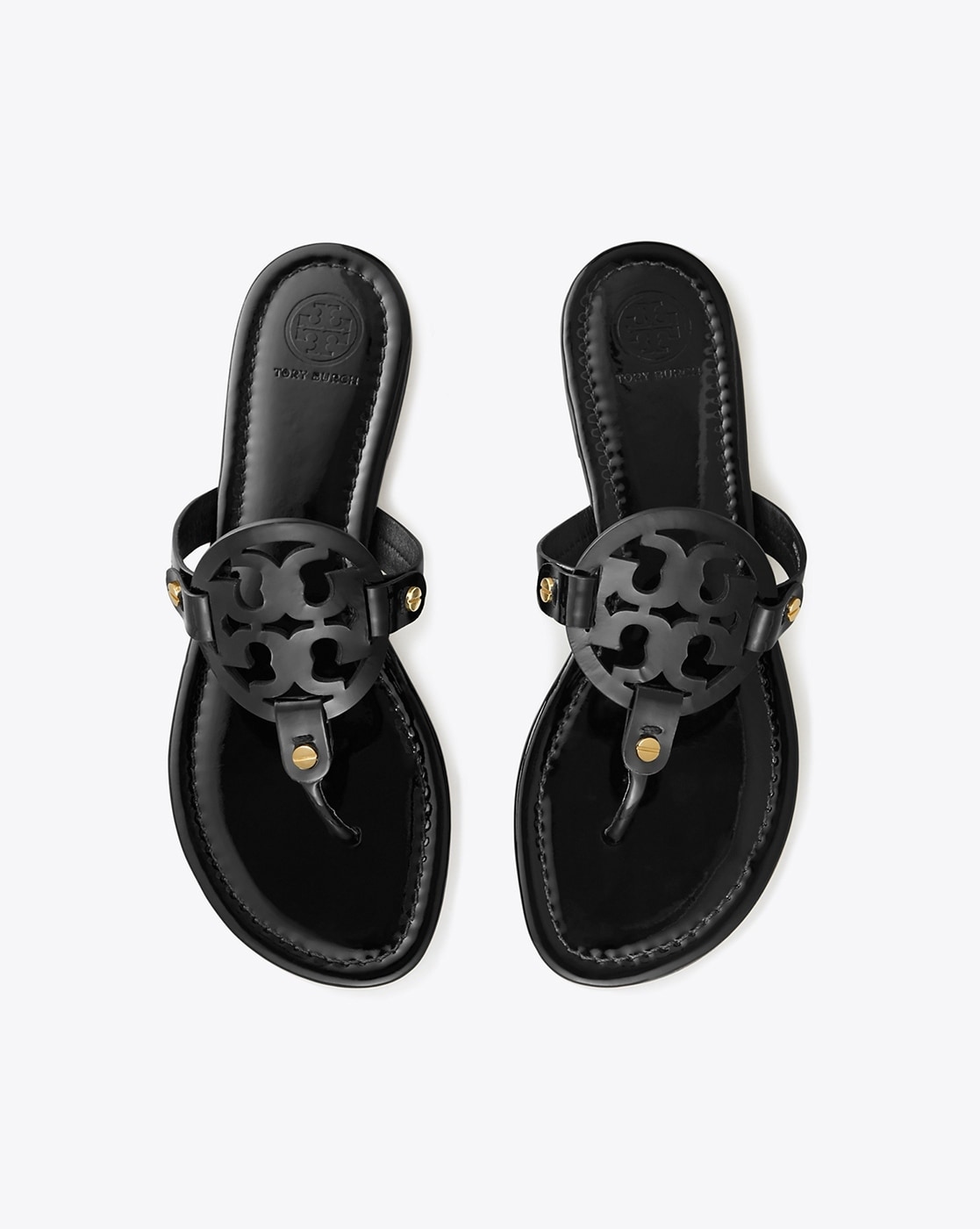 Black tory 2025 burch miller sandals