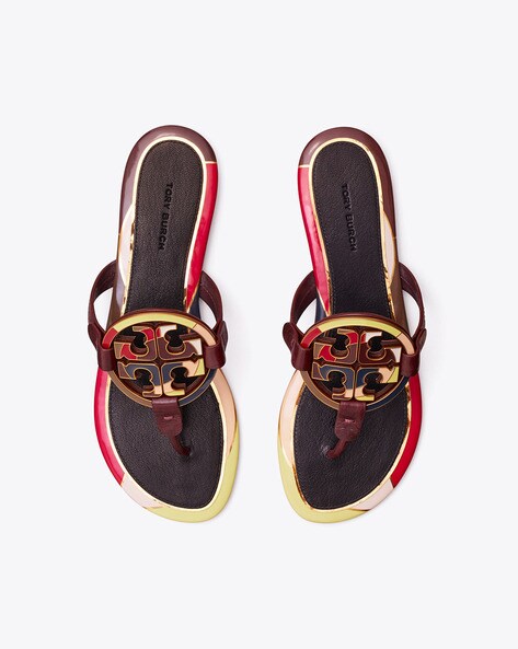 Tory burch miller enamel logo flip flop new arrivals