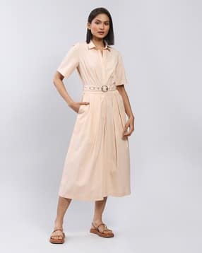 label ritu kumar Pleated Jumpsuit with Belt-picture-26