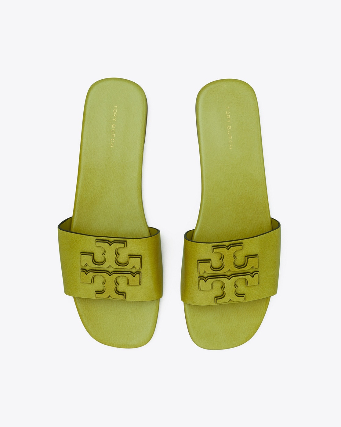 Buy Tory Burch Ines Flat Slides Roasted Pistachio Color Women