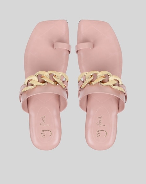 Chanel Blue Mule Pool Slides Chain Sandals 41 – THE CLOSET