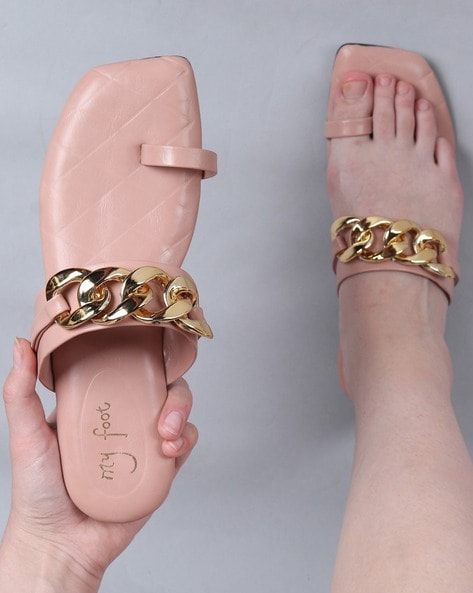 Buy Peach Flip Flop & Slippers for Women by LIBERTY Online | Ajio.com