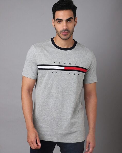 Grey tommy hilfiger discount shirt