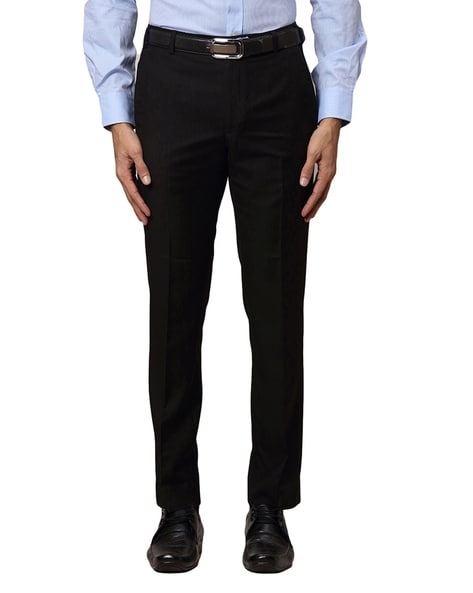 Park Avenue Slim Fit Flat-Front Trousers