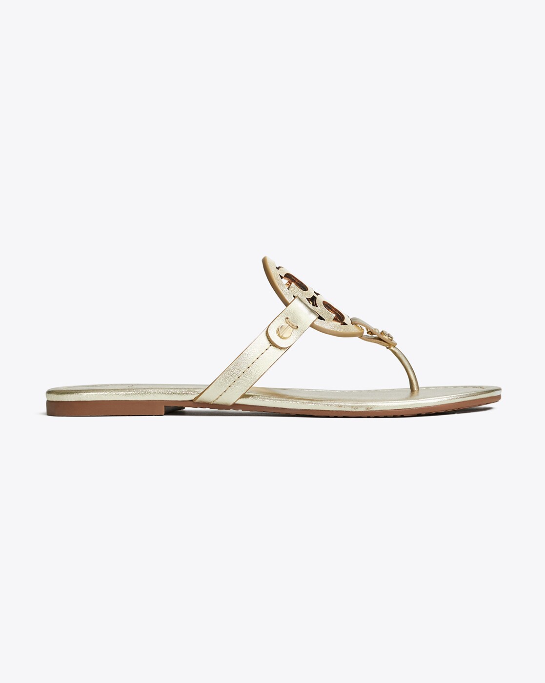 Tory burch miller sandal metallic leather new arrivals