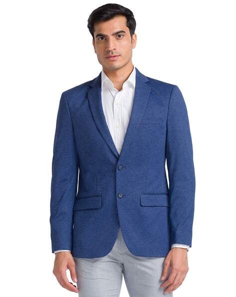 segment Stationair soep Buy Blue Blazers & Waistcoats for Men by Color Plus Online | Ajio.com
