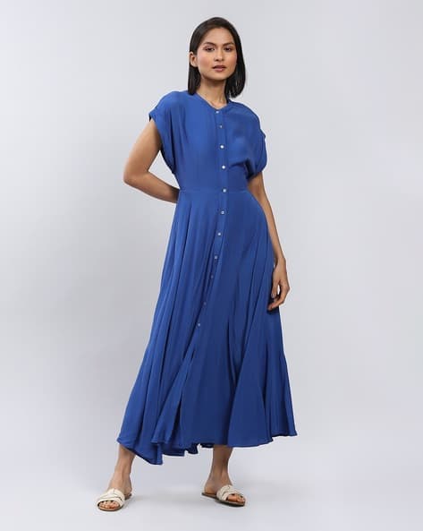 LABEL RITU KUMAR Button-Down Fit & Flare Dress
