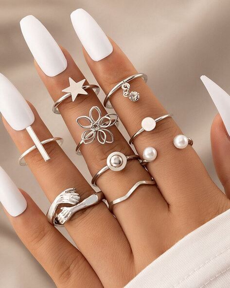Buy White Rings for Women by Jewels galaxy Online