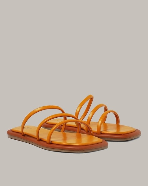 Buy Mustard Flat Sandals for Women by Buda Jeans Co Online | Ajio.com