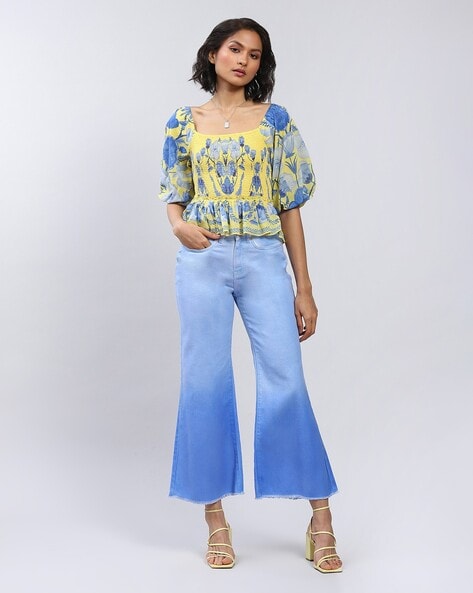 Plus Peplum Top And Wide Leg Trousers Coord  boohoo