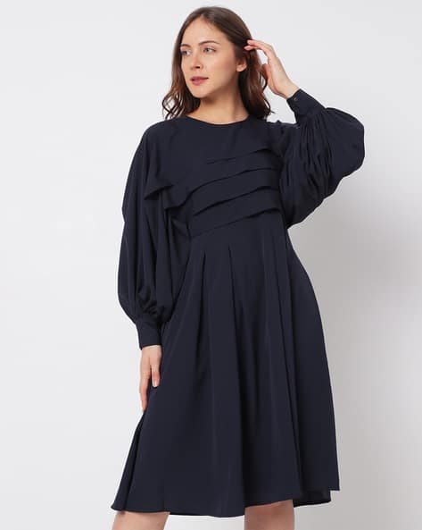 devil in a blue dress roger ebert Vintage 1960s Mod Dress & Coat Set in Blue main image 0