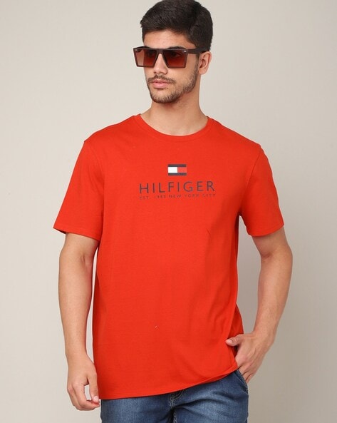 Tommy hilfiger discount red t shirt