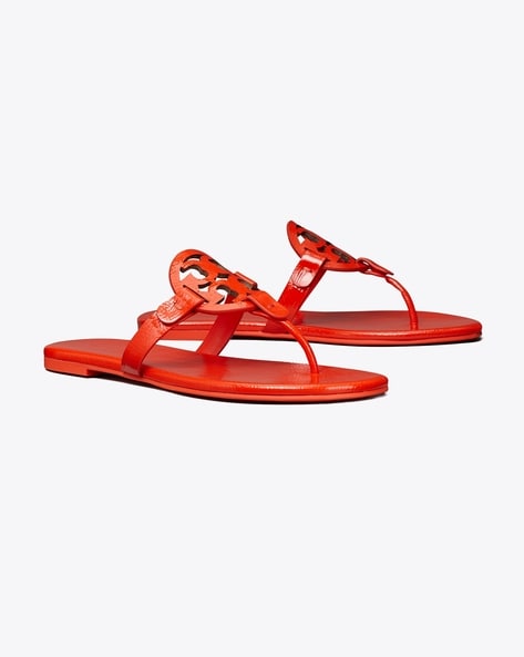 Red 2024 miller sandals