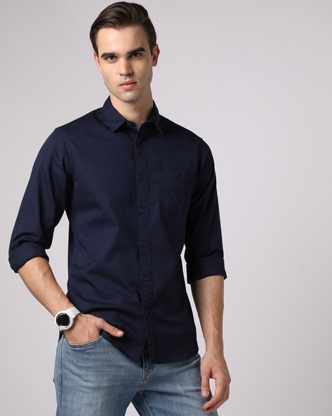 Jeans on sale formal shirt