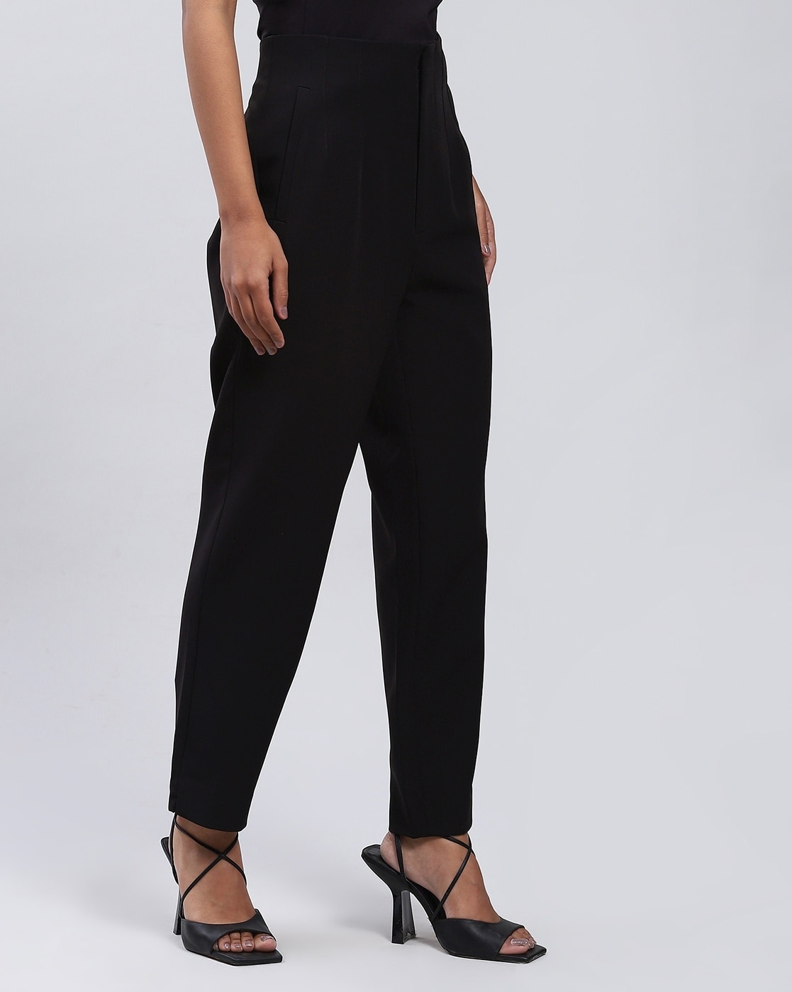 Daily Sports | The Glam Women's Dark Navy Blue High Water Ankle Pants