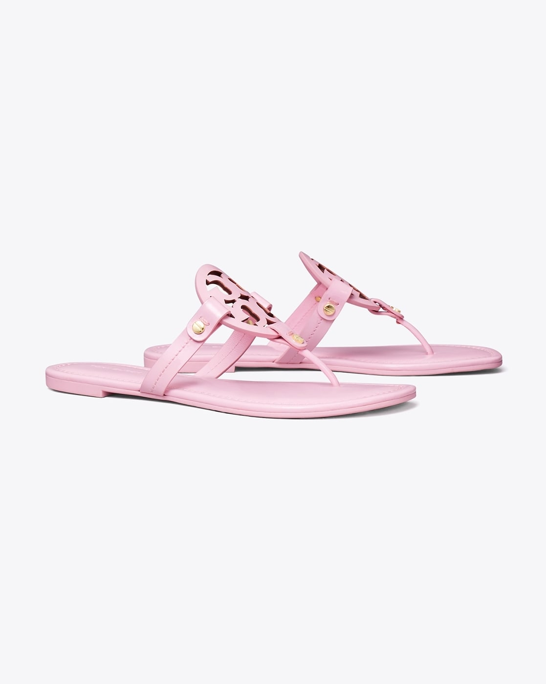 Buy Tory Burch Miller Patent Leather Sandals Pink Color Women