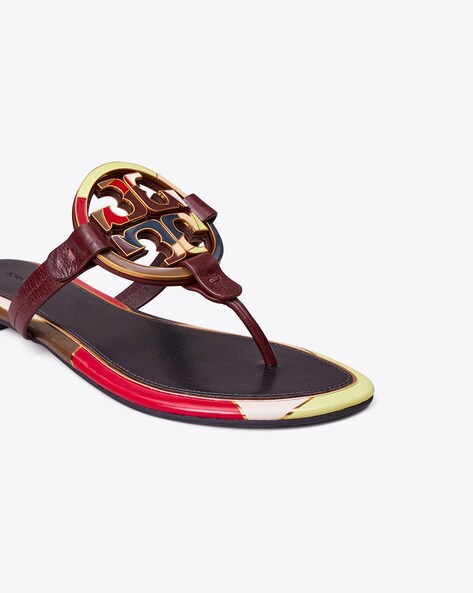 Miller enamel best sale logo sandal