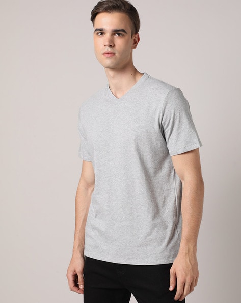 SS Smooth Cotton V-Neck T-Shirt