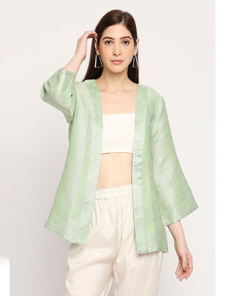 Buy Green Jackets & Shrugs for Women by Cloth Haus India Online