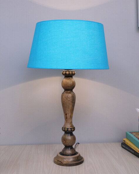 HOMESAKE Wooden Table Lamp with Shade