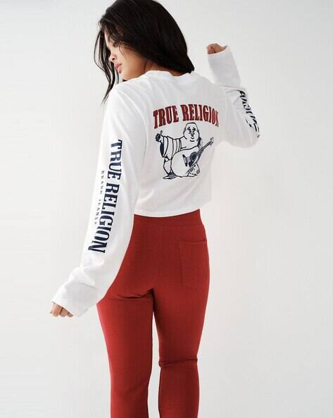 white red true religion shirt