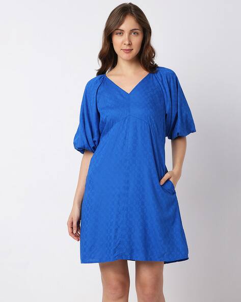 Vero Moda Geometric Print Empire Dress