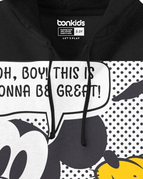 Buy BonKids Boys Black Cartoon 100% Cotton T-shirt Online at Best Prices in  India - JioMart.