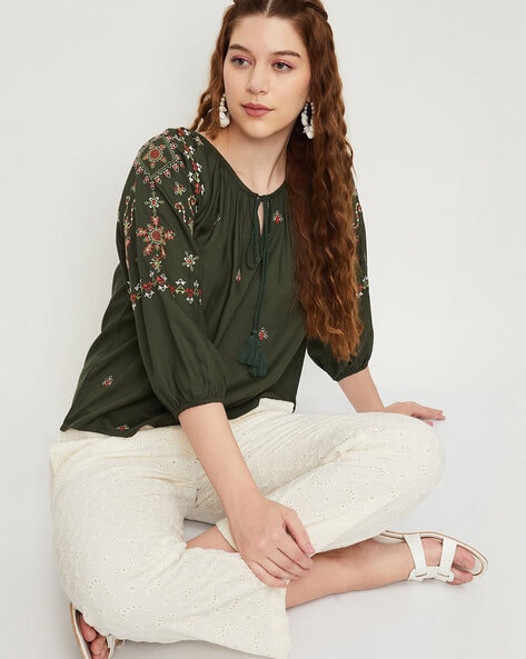 Buy Green Tops for Women by MAX Online