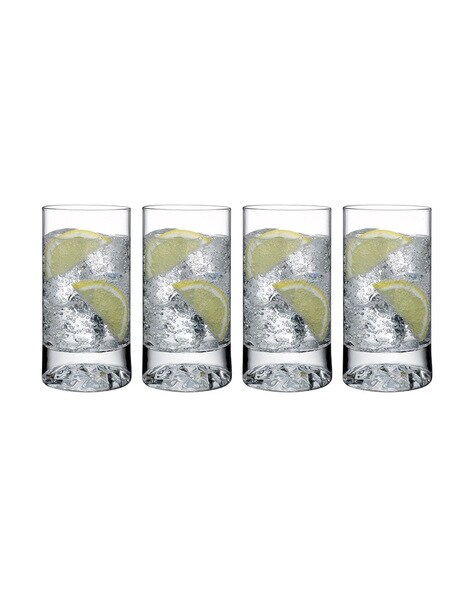 Nude Glass Wayne High Ball Glasses, Set of 4