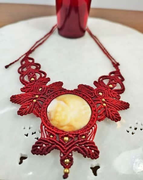 Braided Labradorite Stone Choker - Main Image