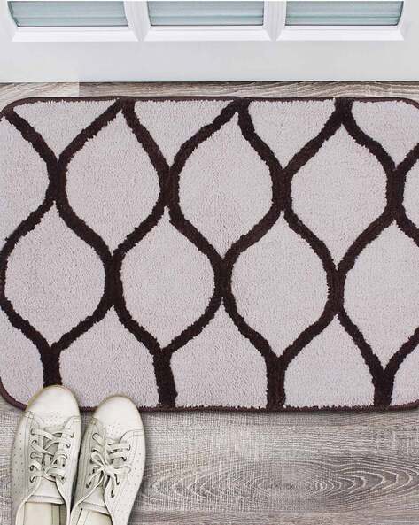 Geometric Printed Non Slip Door Mat Kitchen Mats Microfiber Long