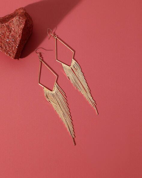 Buy STARCHENIELong Tassel Dangle Earrings Gold, Silver Drop Threader  Earrings Jewelry for Women Online at desertcartINDIA