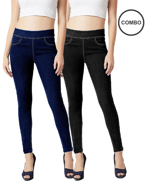  Angelfab Denim Jeggings Combo Pack Of 2 / Angelfab Women Jeggings