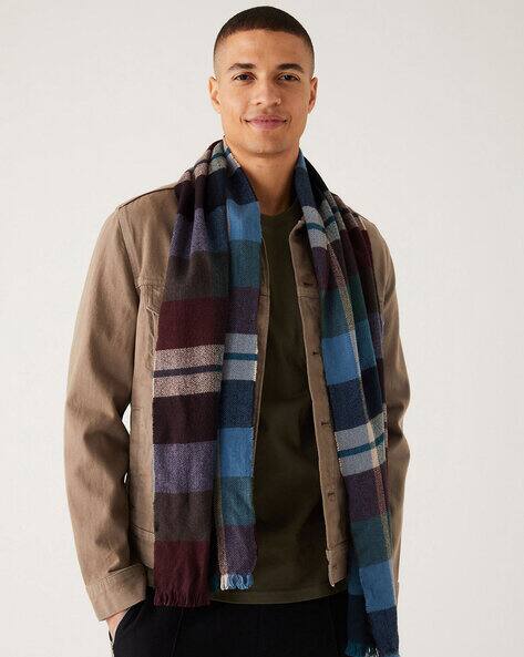 Buy Multicoloured Scarves for Men by Marks Spencer Online