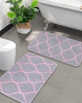 saral home Set of 2 Rectangular Bath Mat Set-picture-53