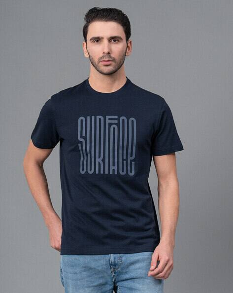 RED TAPE Regular Fit Graphic Print Round-Neck T-Shirt