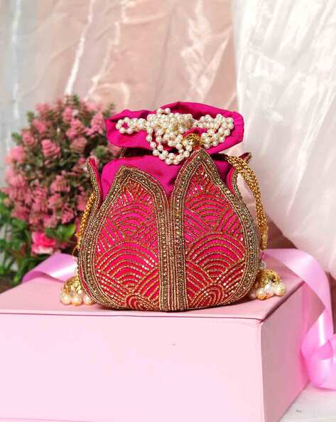 Buy Pink Clutches Wristlets for Women by Nr By Nidhi Rathi