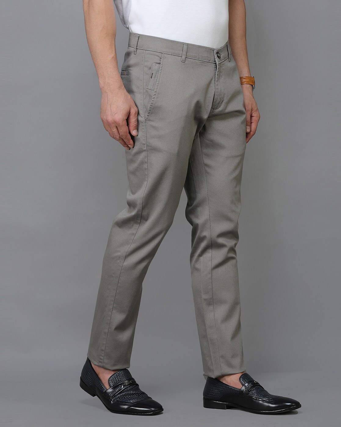 Buy Grey Formal Trousers Online in India at Best Price - Westside