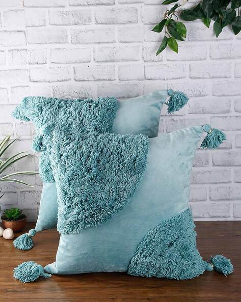 Aqua fur clearance pillow