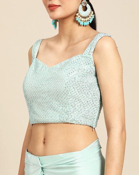 Lady Lace Tube Top - Turquoise Sea