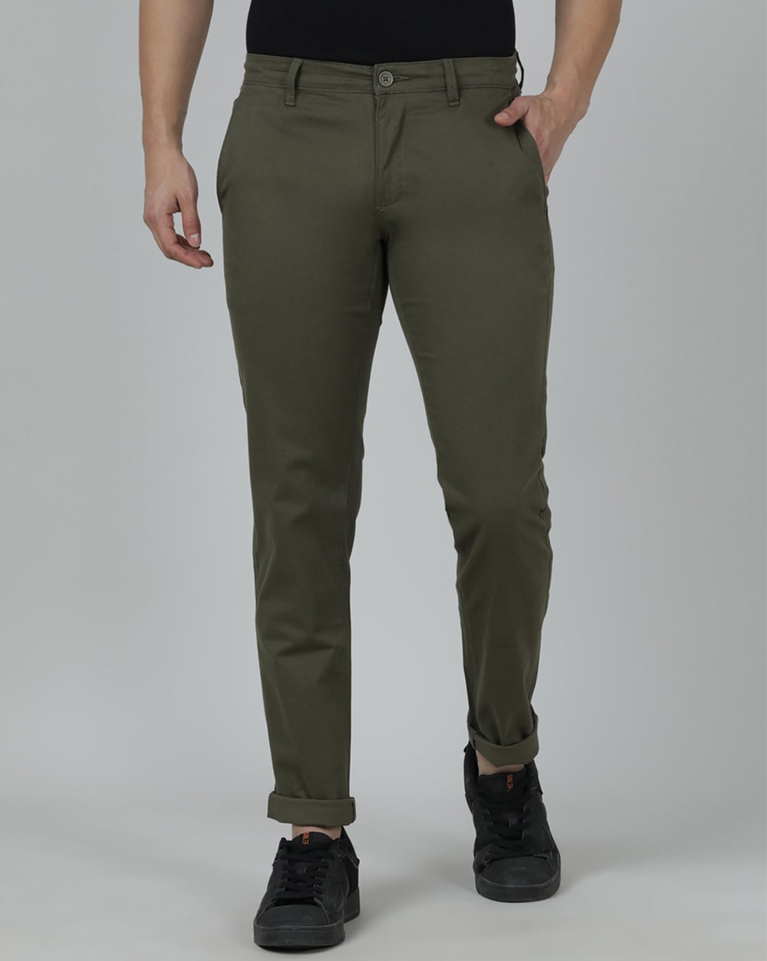 Buy Tan Trousers & Pants for Men by PARK AVENUE Online | Ajio.com