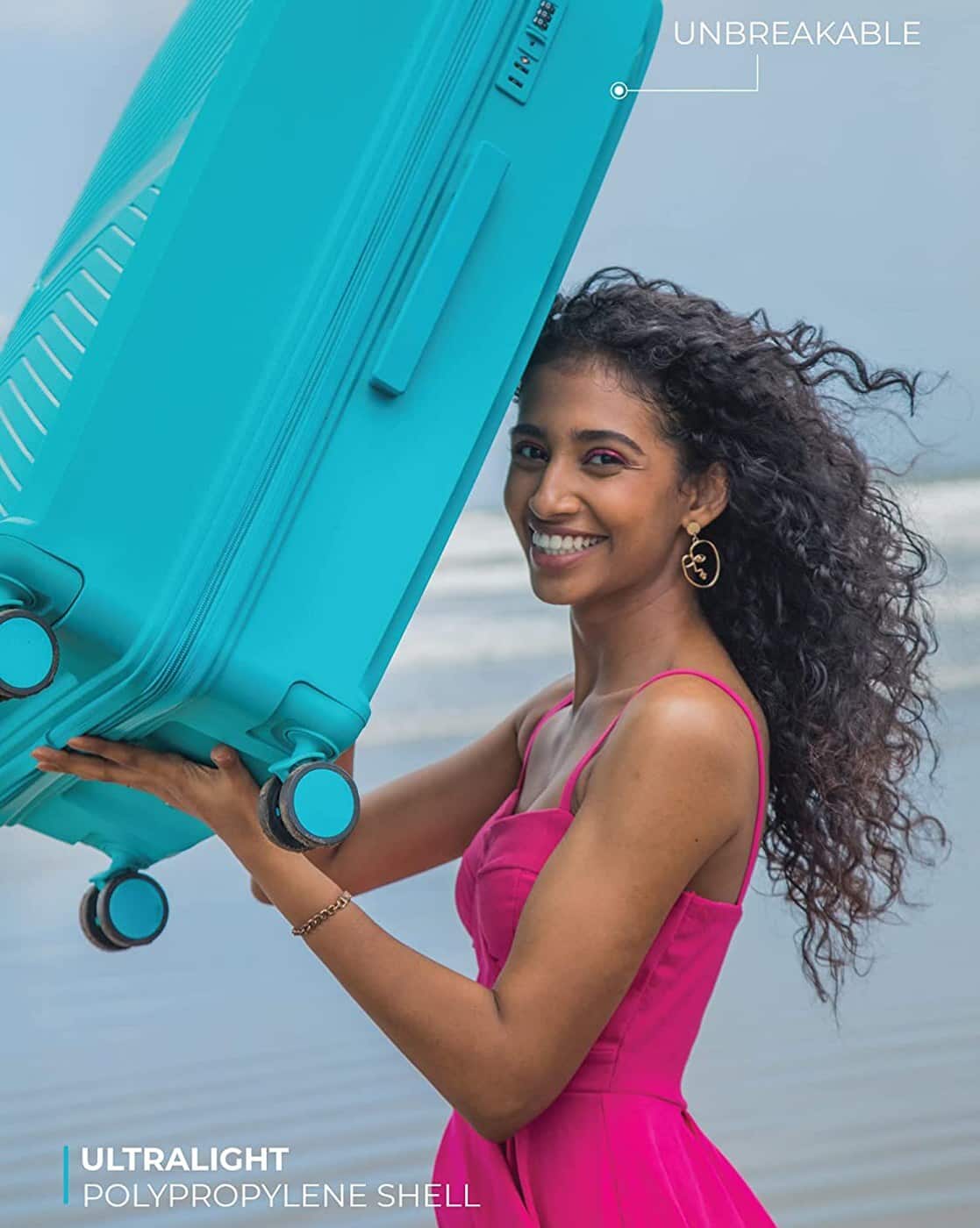 Buy Nasher Miles Bruges Hardside Luggage with  Online | Ajio.com