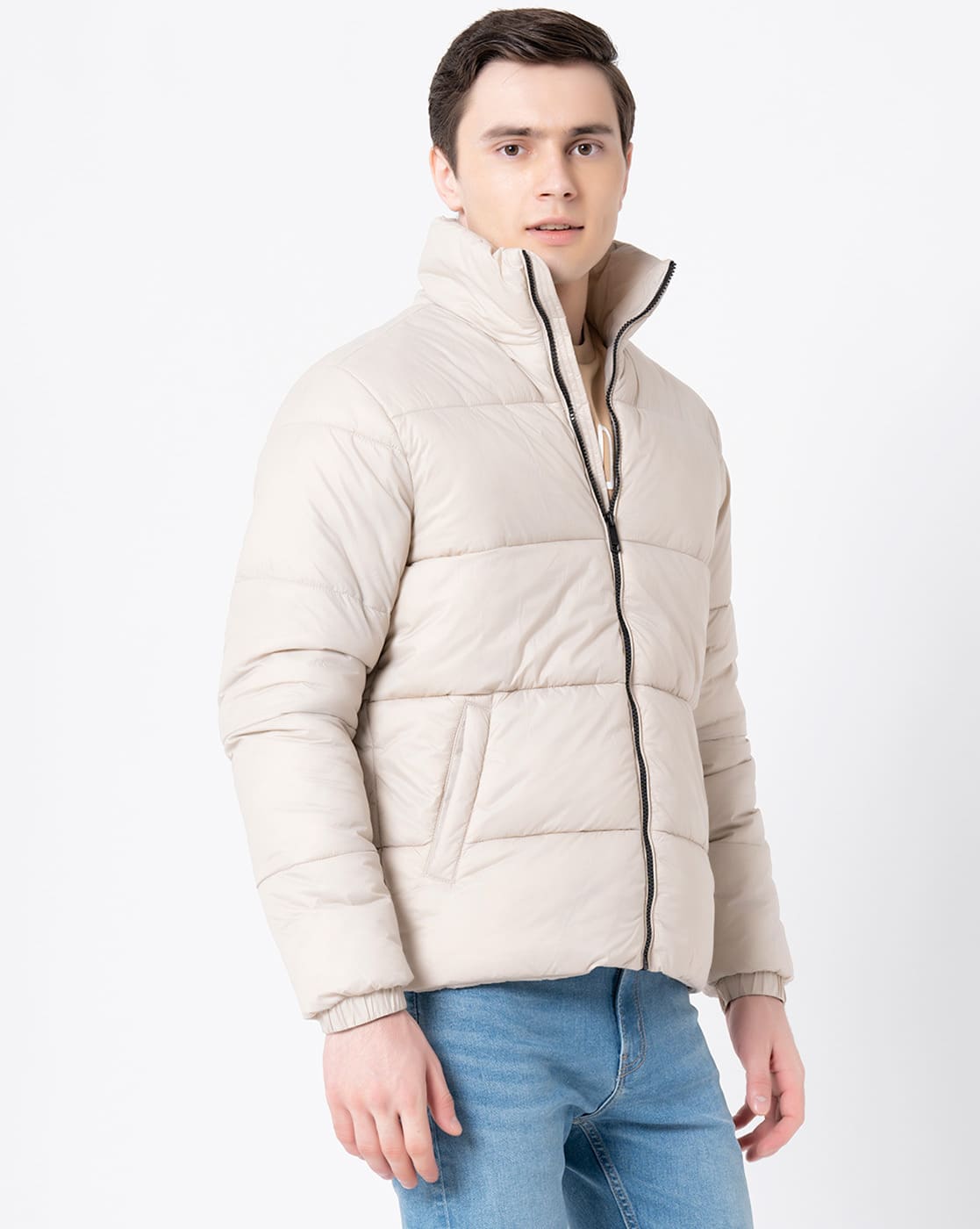 TAPED PUFFER JACKET [BROWN]_24FW - SAN SAN GEAR SANSANGEAR TAPED